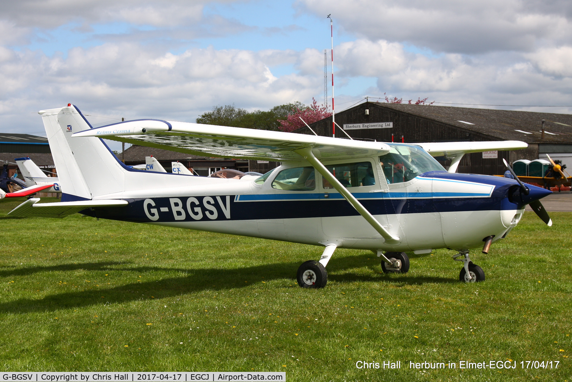 G-BGSV, 1979 Reims F172N Skyhawk C/N 1830, at Sherburn in Elmet