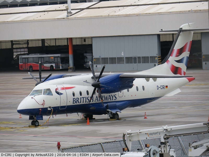 D-CIRI, 1993 Dornier 328-110 C/N 3005, Parked up between flights