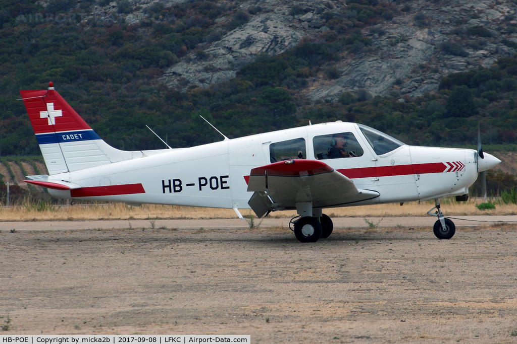 HB-POE, Piper PA-28-161 Cadet C/N 2841296, Taxiing