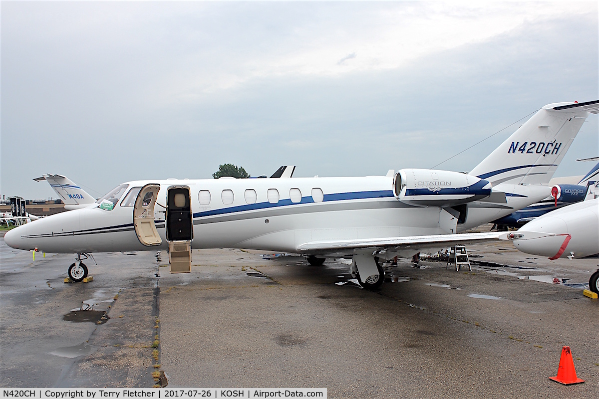 N420CH, 2007 Cessna 525B CitationJet Cj3 C/N 525B0151, At 2017 EAA AirVenture at Oshkosh