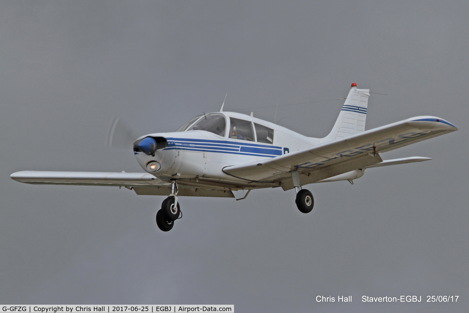 G-GFZG, 1973 Piper PA-28-140 Cherokee C/N 28-7225350, Project Propeller at Staverton