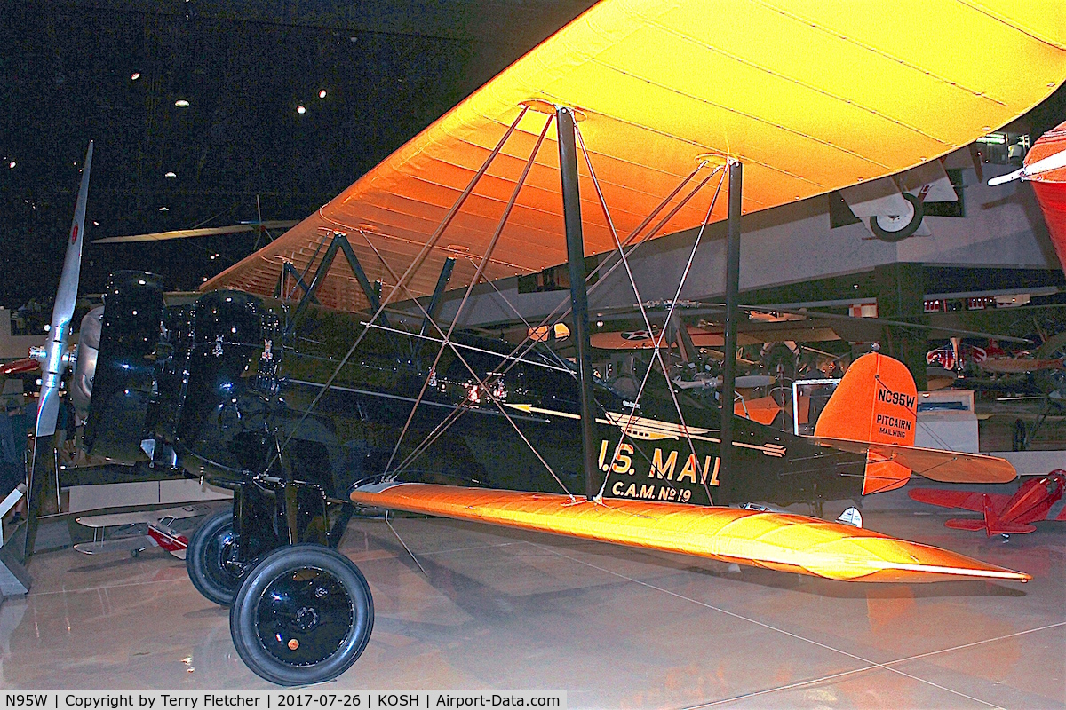 N95W, 1930 Pitcairn PA-7 Super Mailwing C/N 147, At EAA Museum