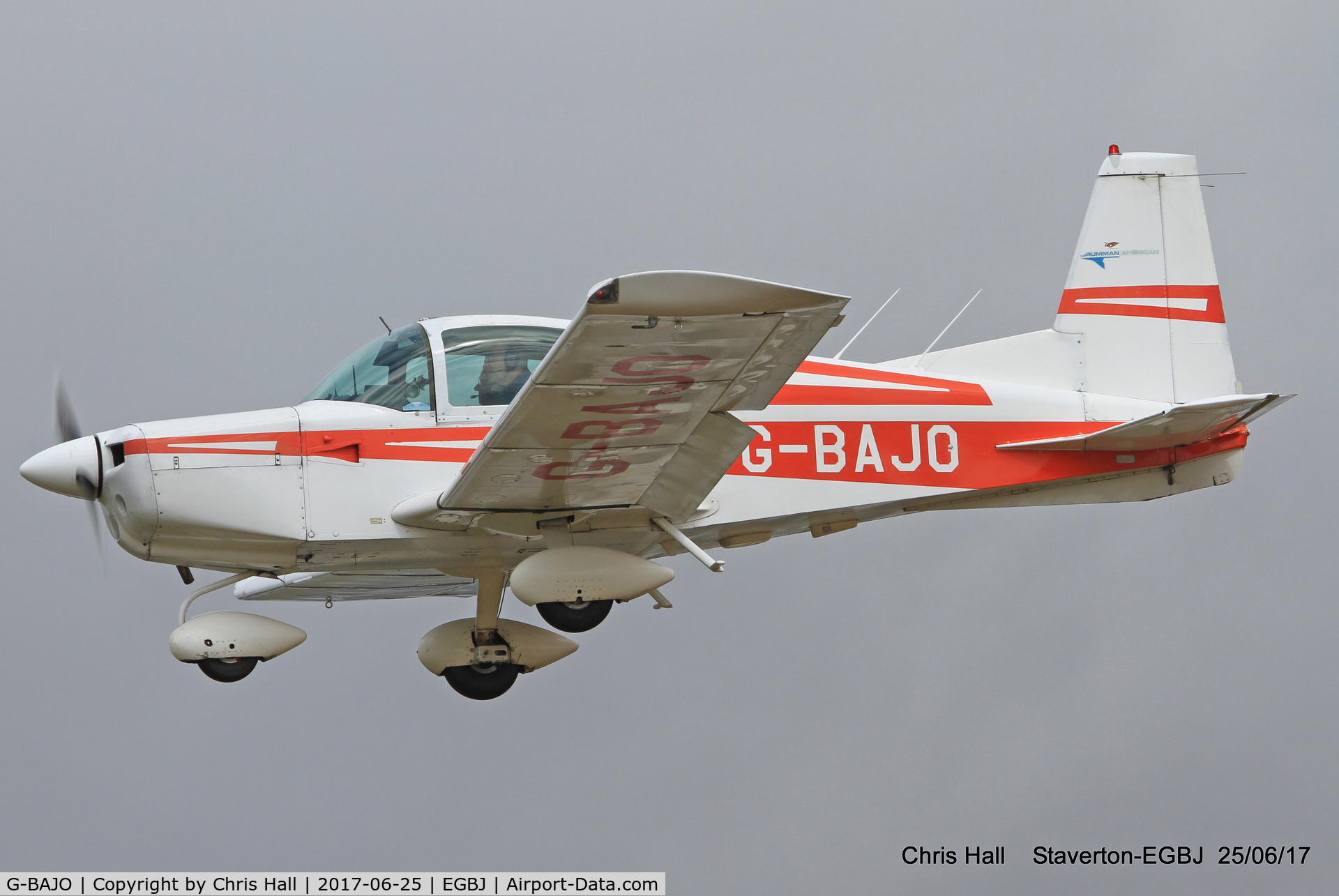 G-BAJO, 1972 American Aviation AA-5 Traveler C/N AA5-0260, Project Propeller at Staverton