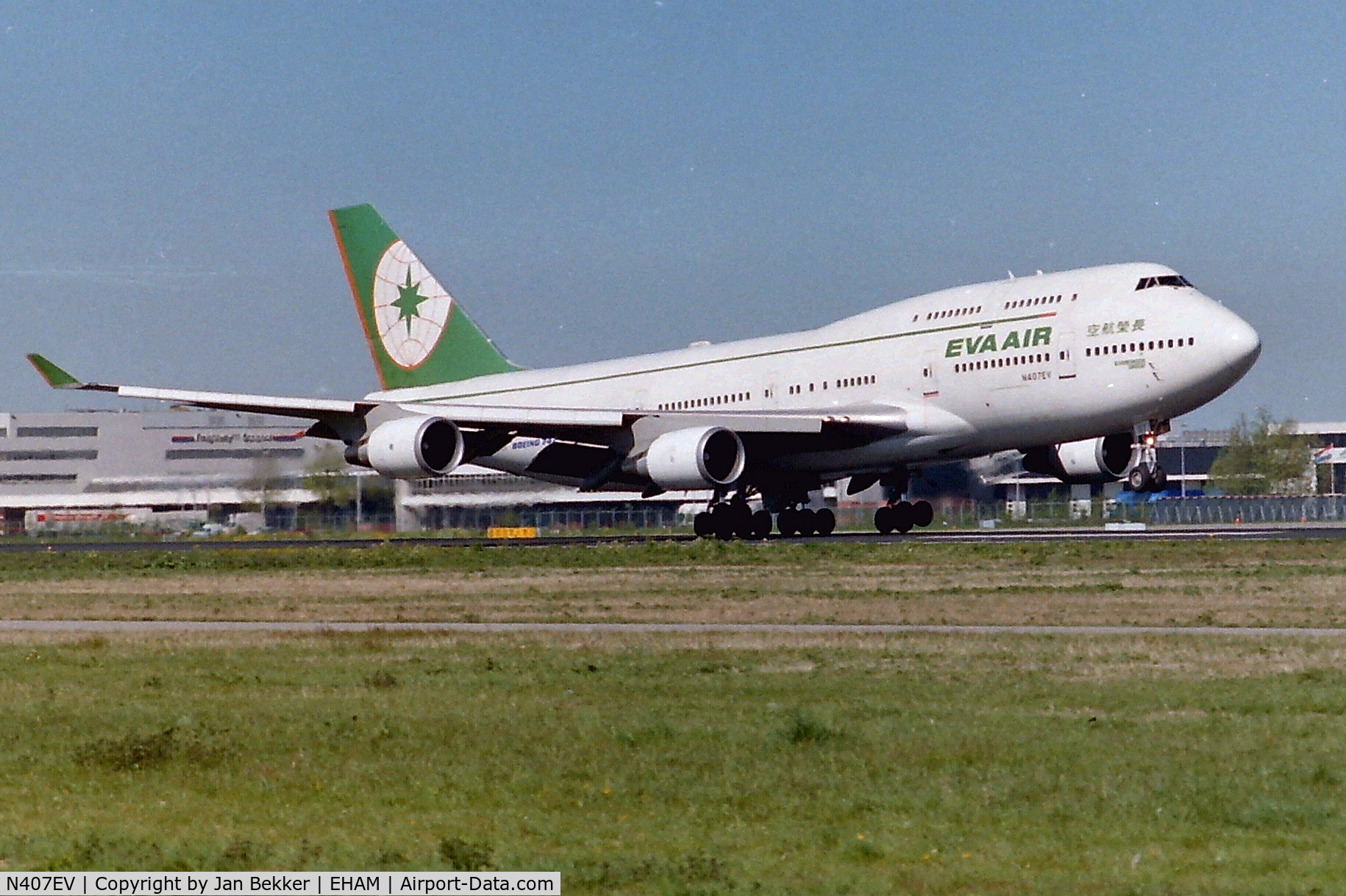 N407EV, 1995 Boeing 747-45E C/N 27899, June 1999 Schiphol Amsterdam