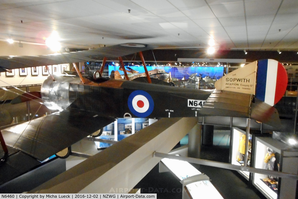 N6460, 1983 Sopwith Pup Replica C/N Not found N6460, At the Air Force Museum in Wigram/Christchurch