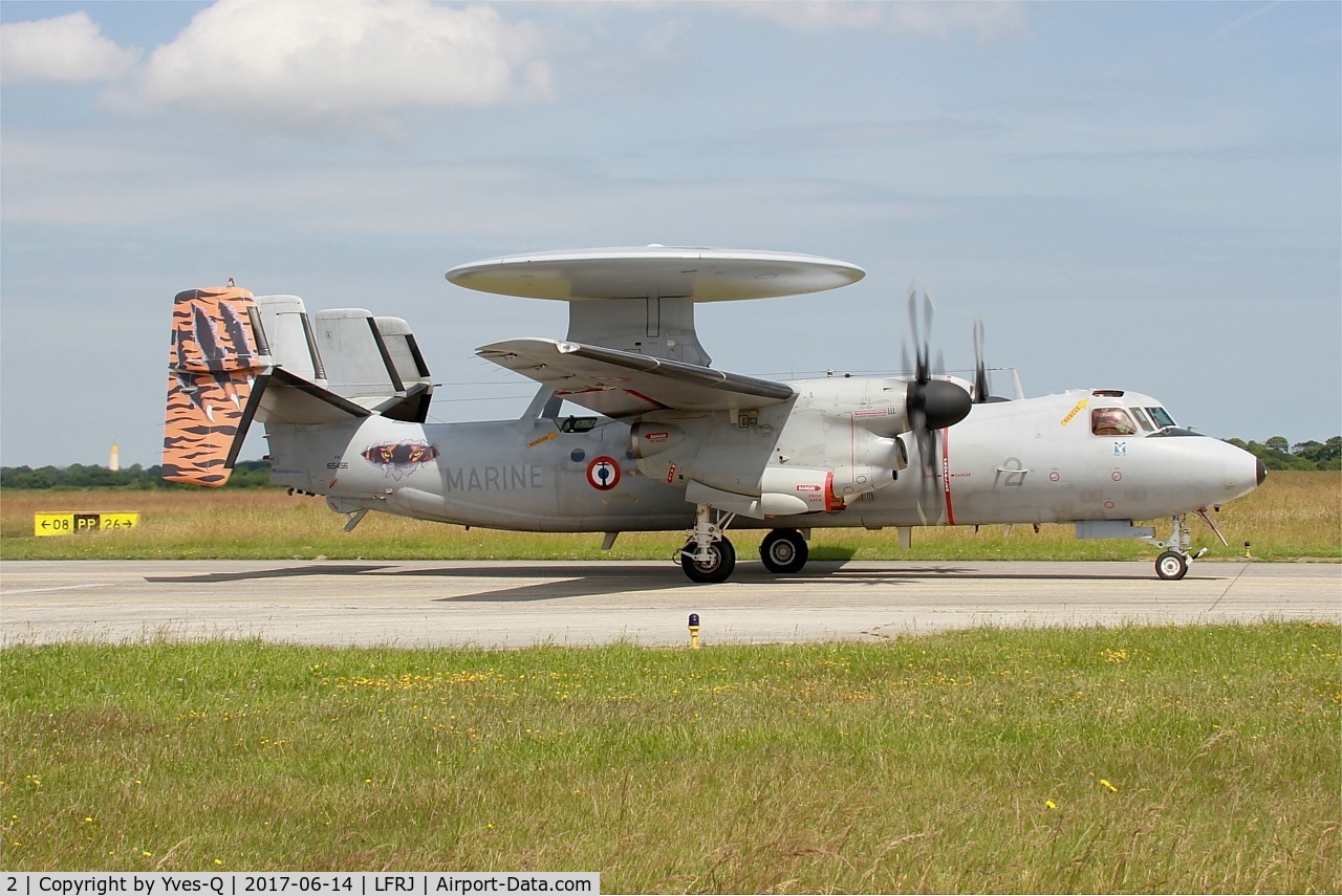 2, Grumman E-2C Hawkeye 2000 (G-123) C/N FR-2, Grumman E-2C Hawkeye, Taxiing to flight line, Landivisiau Naval Air Base (LFRJ) Tiger Meet 2017