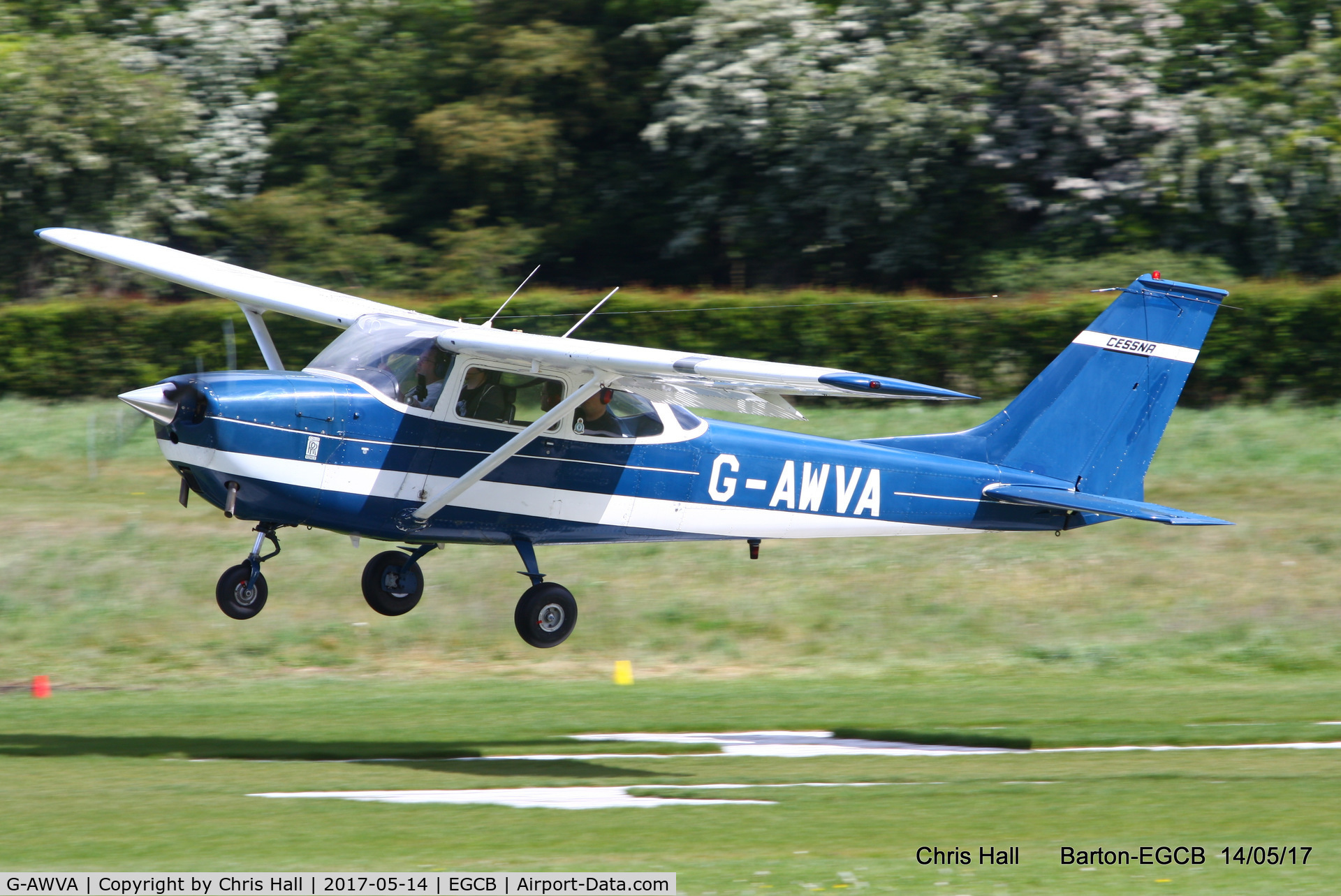 G-AWVA, 1968 Reims F172H Skyhawk C/N 0597, at Barton