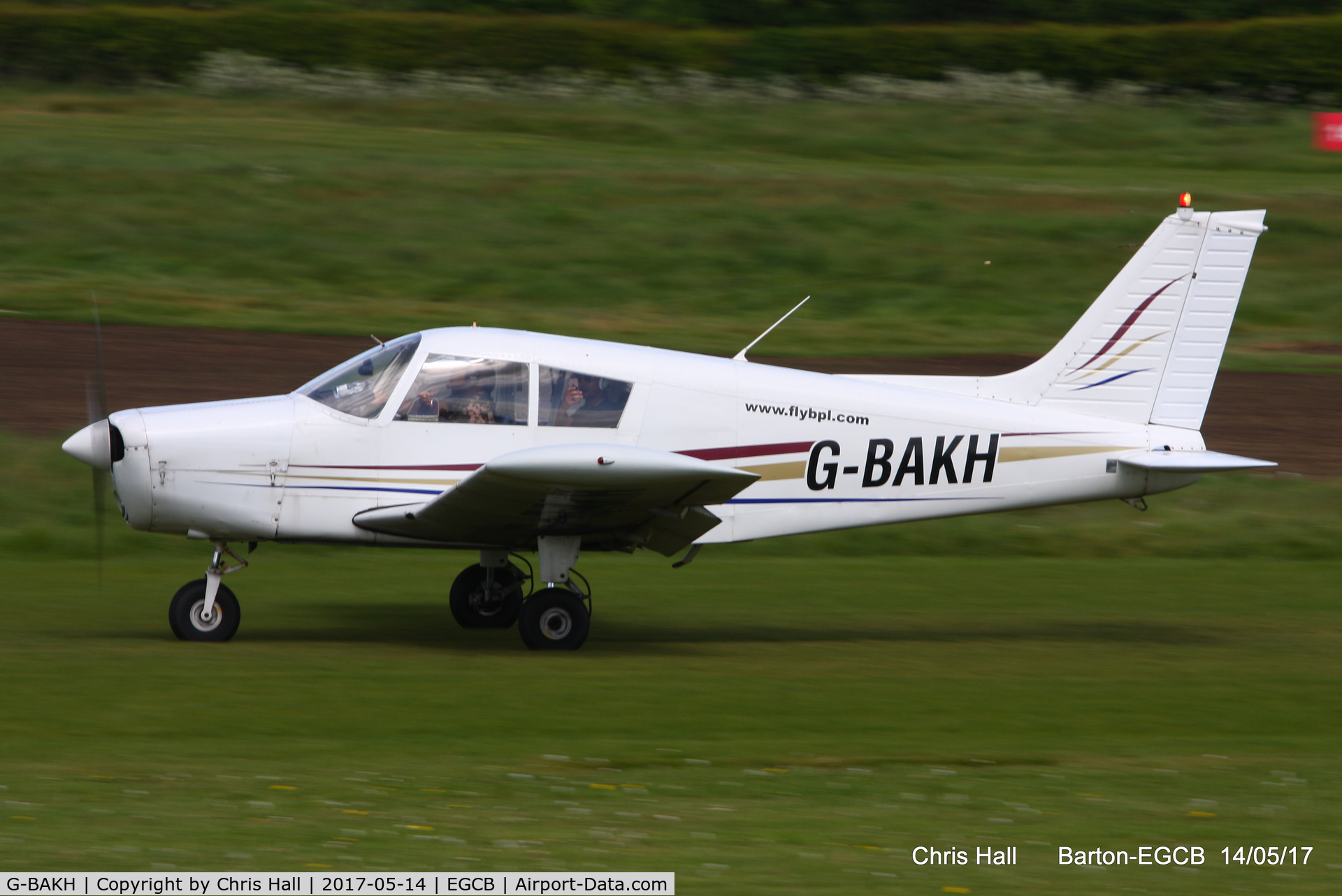 G-BAKH, 1972 Piper PA-28-140 Cherokee F C/N 28-7325014, at Barton