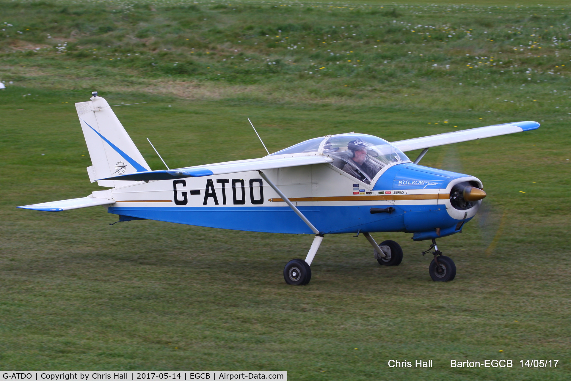 G-ATDO, 1965 Bolkow Bo-208C Junior C/N 576, at Barton