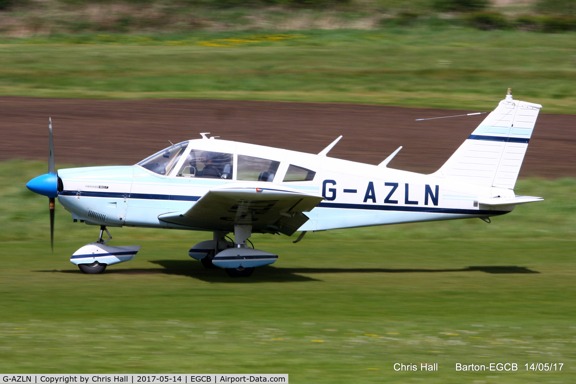 G-AZLN, 1971 Piper PA-28-180 Cherokee C/N 28-7105210, at Barton