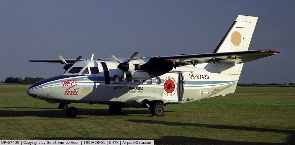 UR-67439, 1984 Let L-410UVP Turbolet C/N 841204, Early morning shot at Texel airfield