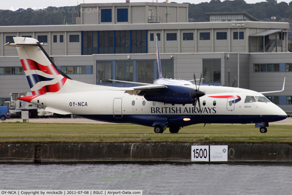 OY-NCA, 1995 Dornier 328-100 (C-146A Wolfhound) C/N 3047, Taxiing
