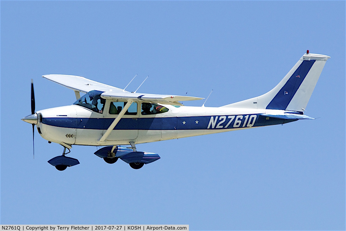 N2761Q, 1967 Cessna 182K Skylane C/N 18257961, At 2017 EAA AirVenture at Oshkosh