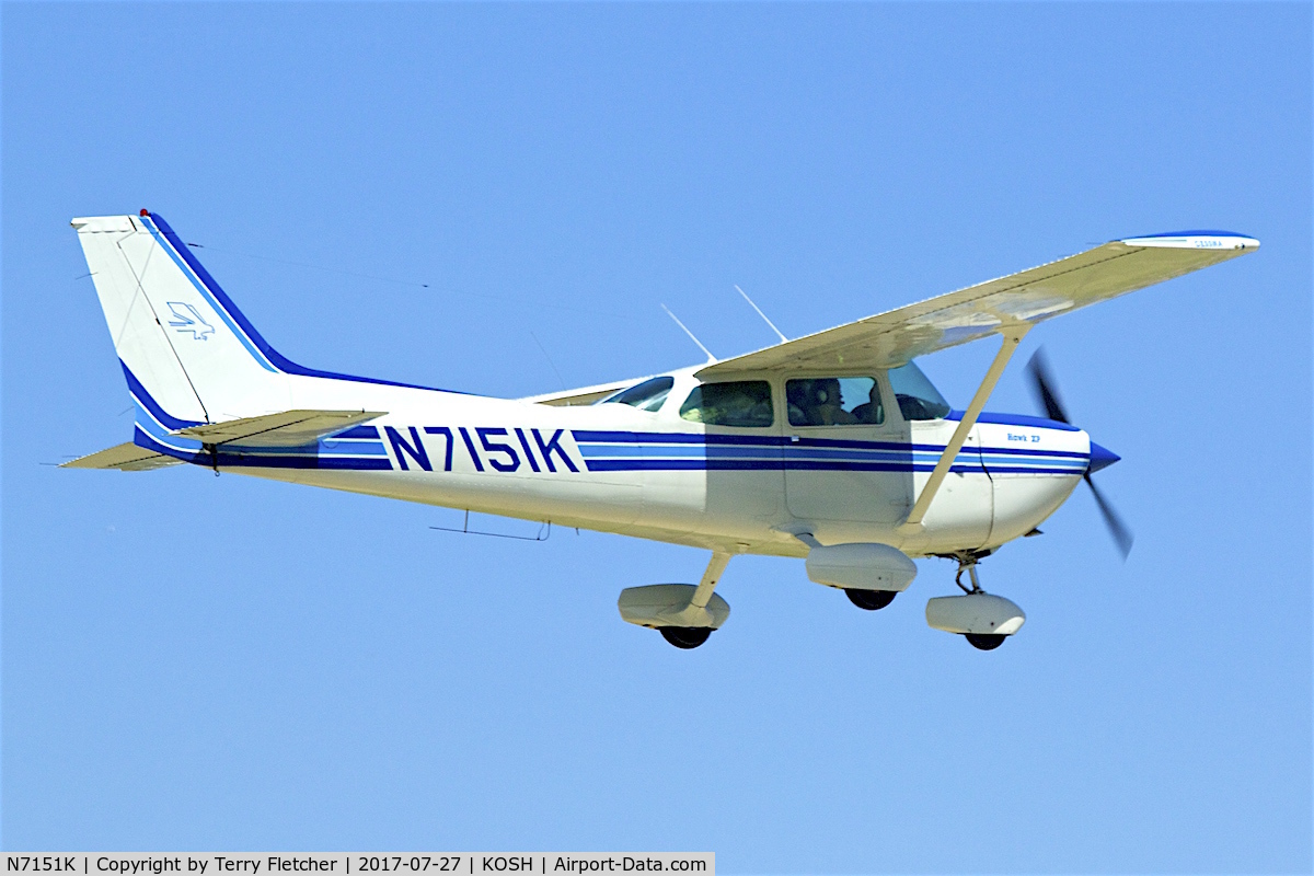 N7151K, 1976 Cessna R172K Hawk XP C/N R1722048, At 2017 EAA AirVenture at Oshkosh