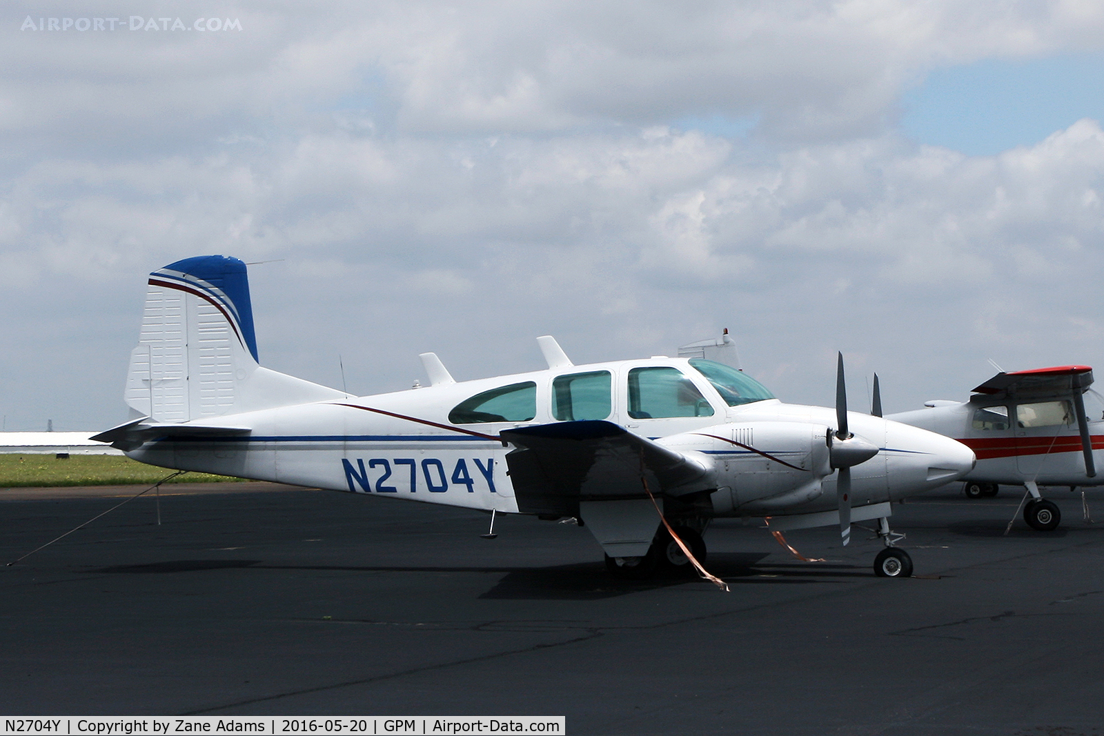 N2704Y, 1958 Beech 95 Travel Air C/N TD-56, At Grand Prairie Municipal