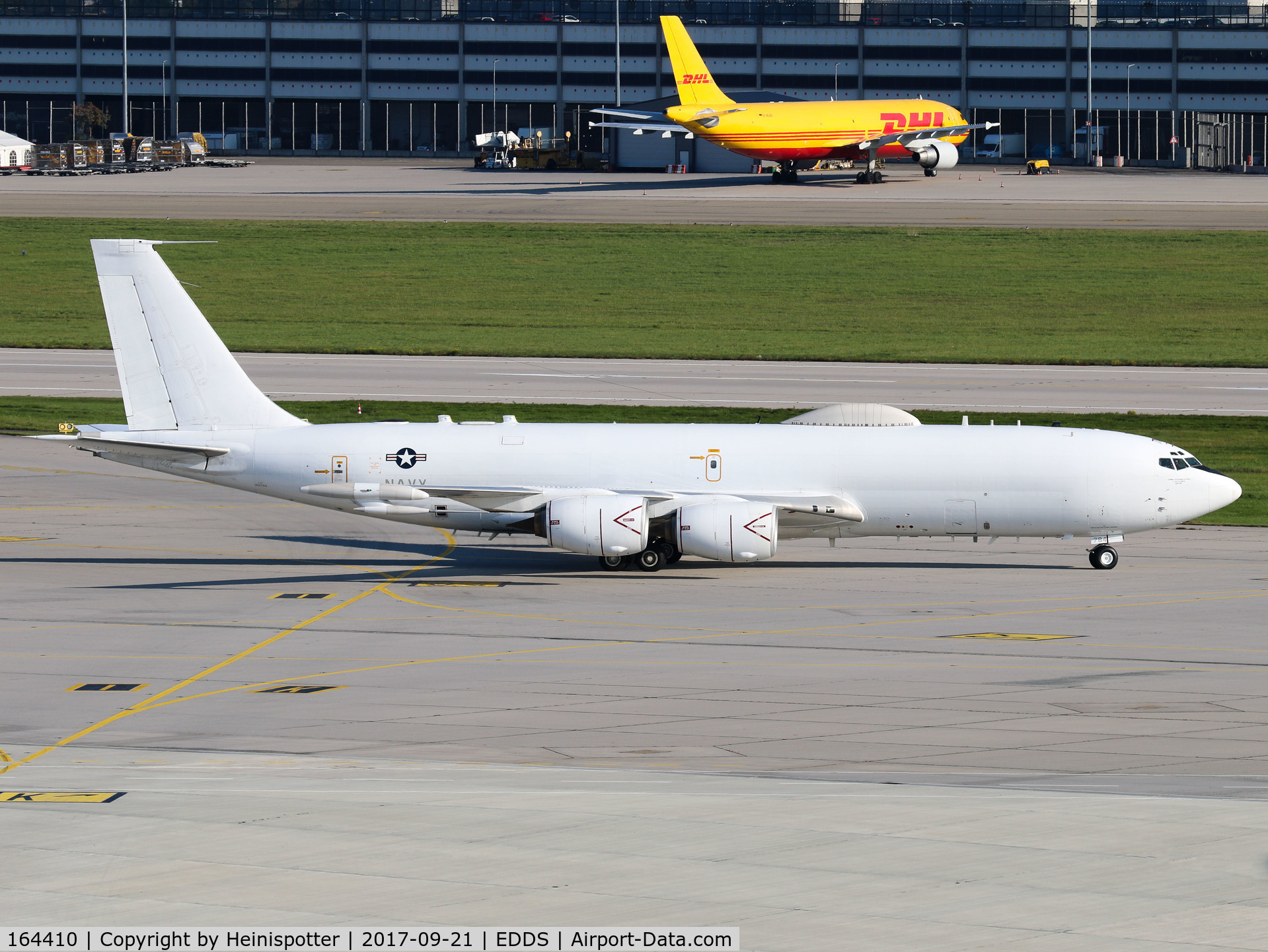 164410, 1991 Boeing E-6A Mercury C/N 24509, 164410 at Stuttgart Airport.
