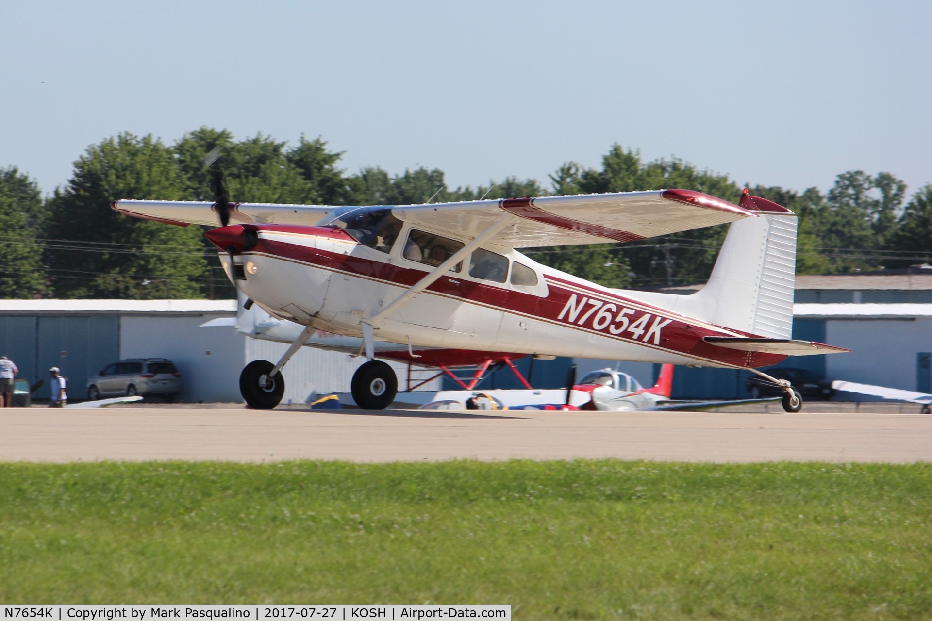 N7654K, 1976 Cessna 180J C/N 18052695, Cessna 180J