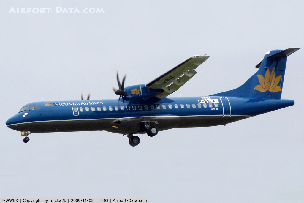 F-WWEX, 2009 ATR 72-212A C/N 892, Landing