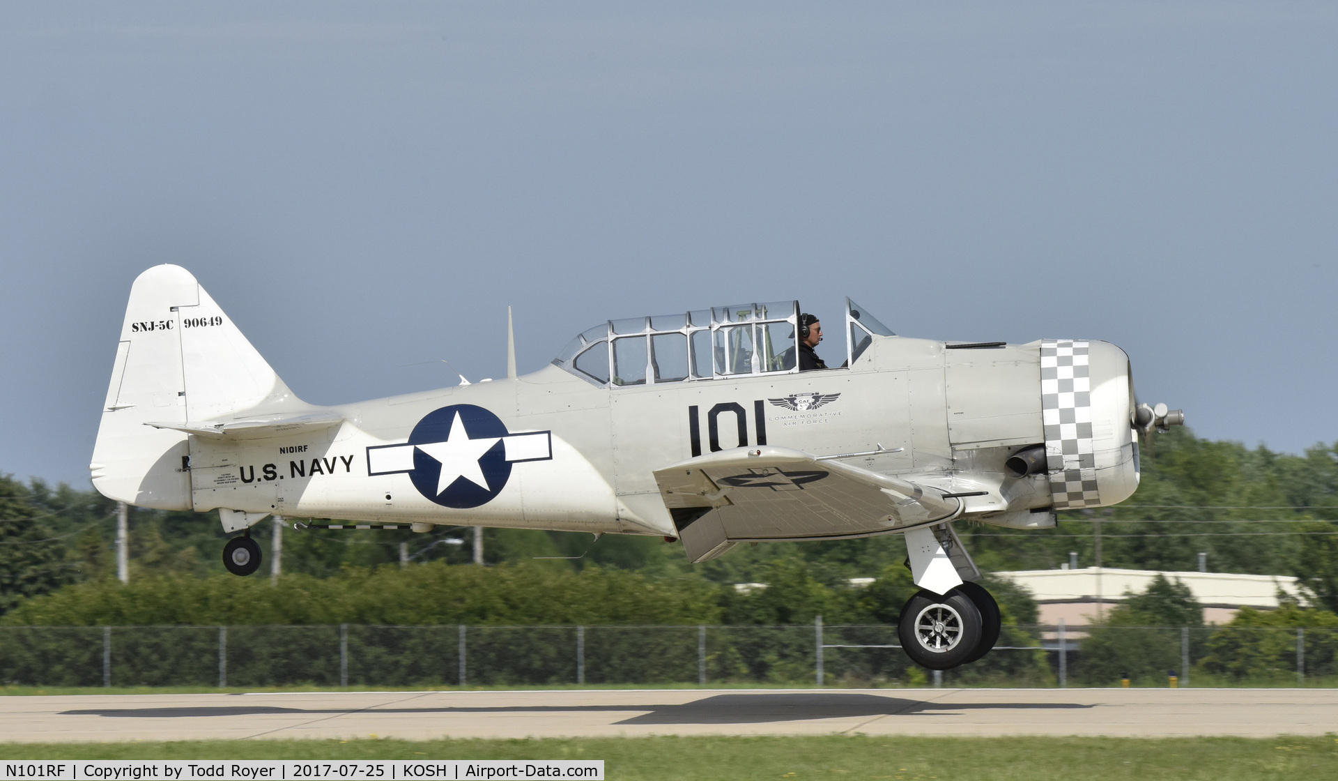 N101RF, 1942 North American SNJ-5 Texan Texan C/N 90649, Airventure 2017