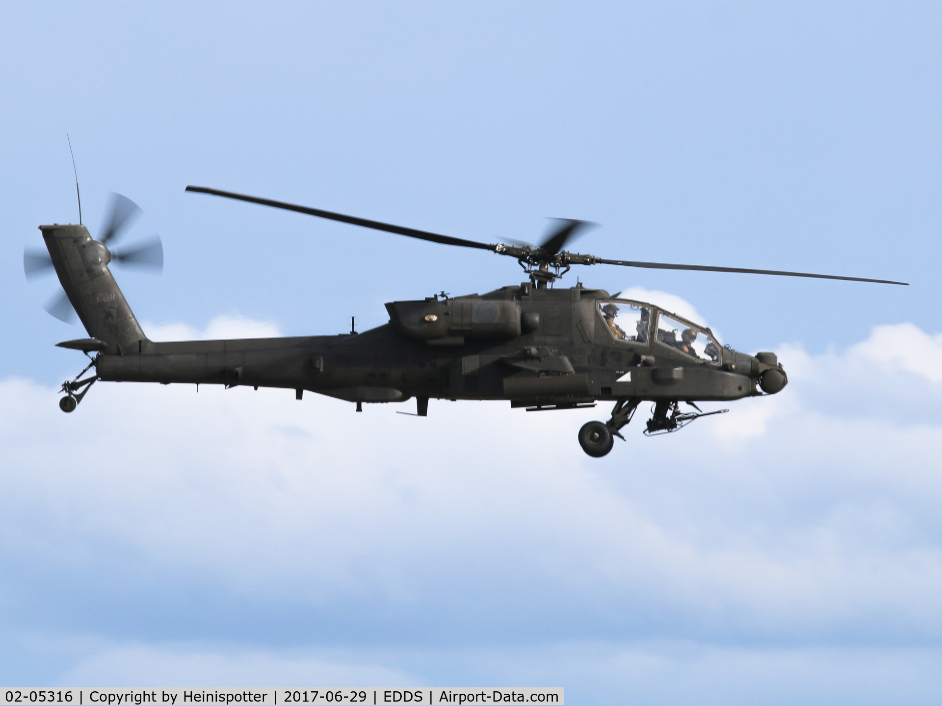 02-05316, Boeing AH-64D Longbow Apache C/N PVD316, 02-05316 at Stuttgart Airport.