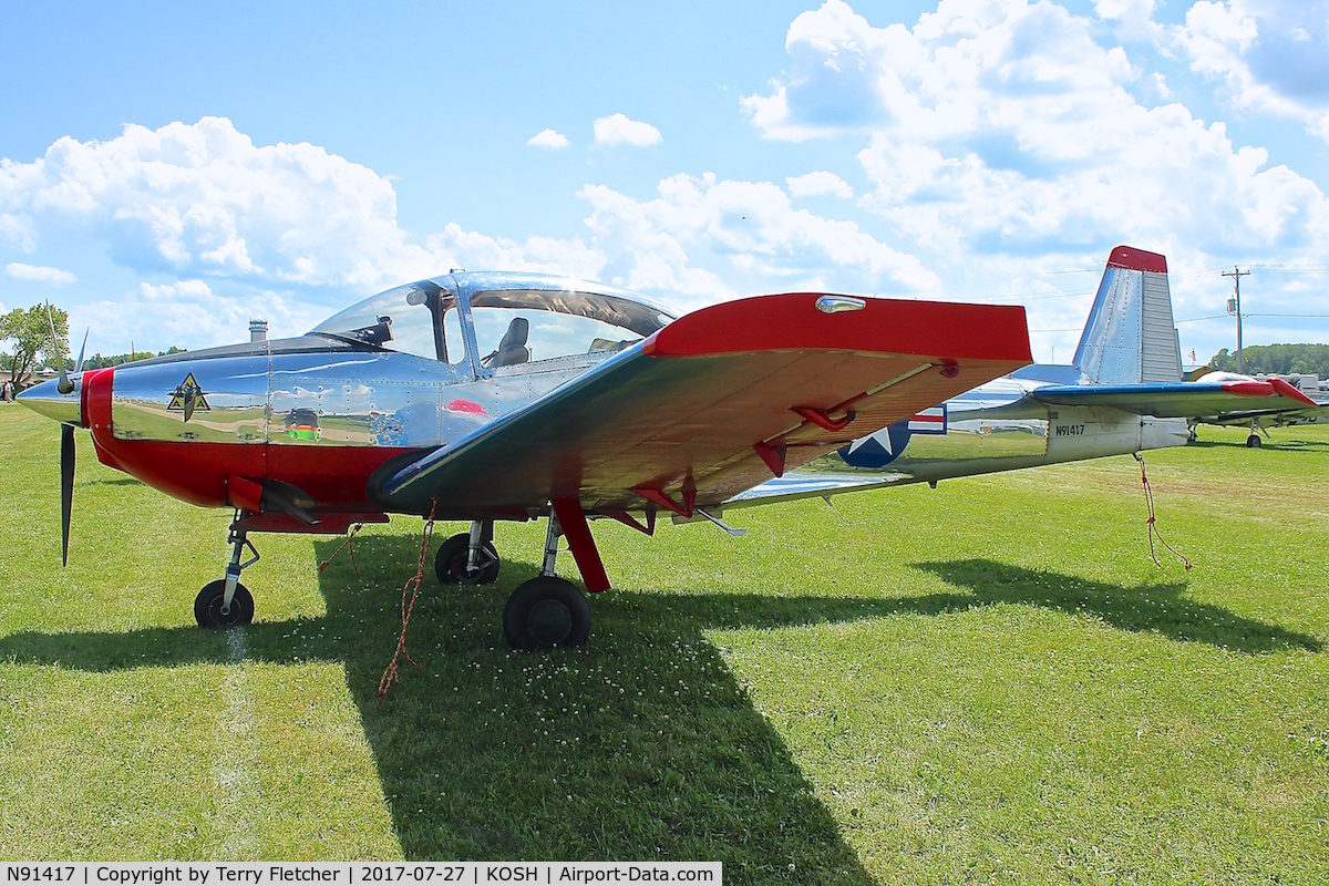 N91417, 1946 North American Navion C/N NAV-4-254, At 2017 EAA AirVenture at Oshkosh