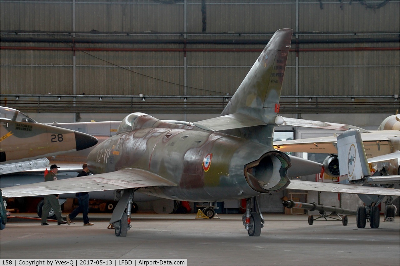 158, Dassault Super Mystere B.2 C/N 158, Dassault Super Mystere B.2,C.A.E.A museum, Bordeaux-Merignac Air base 106 (LFBD-BOD)