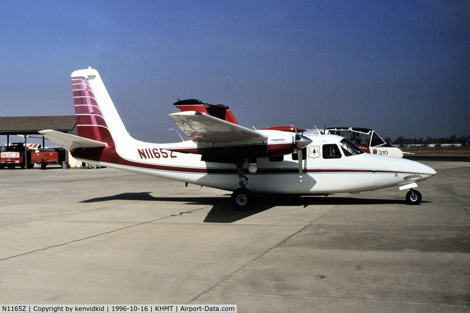 N1165Z, 1965 Aero Commander 500B Commander C/N 1555-198, At Hemet.
