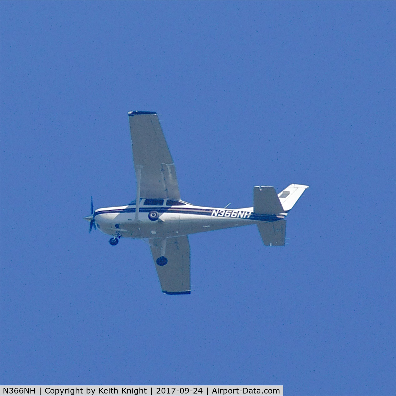 N366NH, 2008 Cessna 182T Skylane C/N 18282106, Seen over Southern NH.