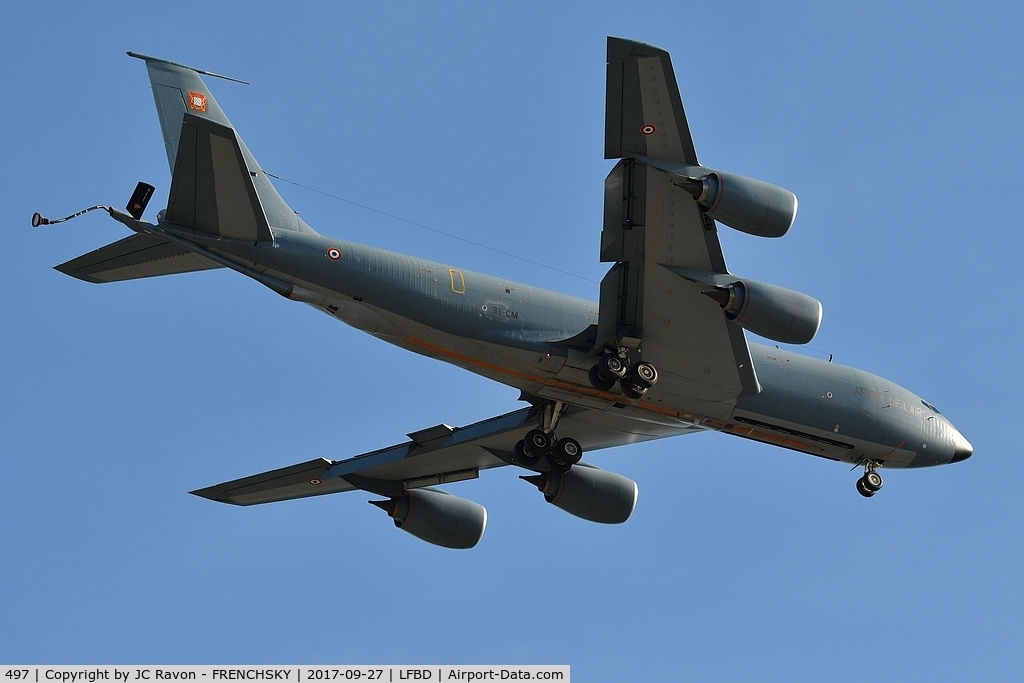 497, 1962 Boeing KC-135RG Stratotanker C/N 18480, France Air Force landing unway 23