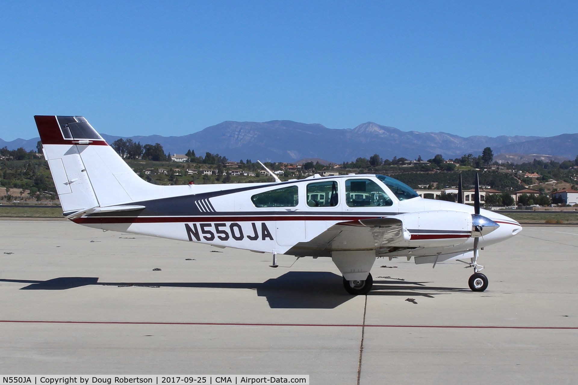 N550JA, 1962 Beech 95-A55 Baron C/N TC-302, 1962 Beech 95-A55 BARON, two Continental IO-470 260 Hp each, six seats is an option on this model and on the 1963 production.