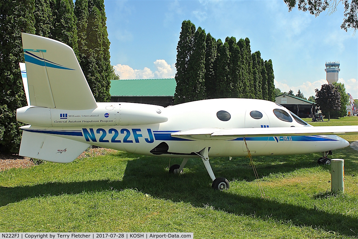 N222FJ, 1997 Scaled Composites 271 V-Jet II C/N 001, At 2017 EAA AirVenture at Oshkosh