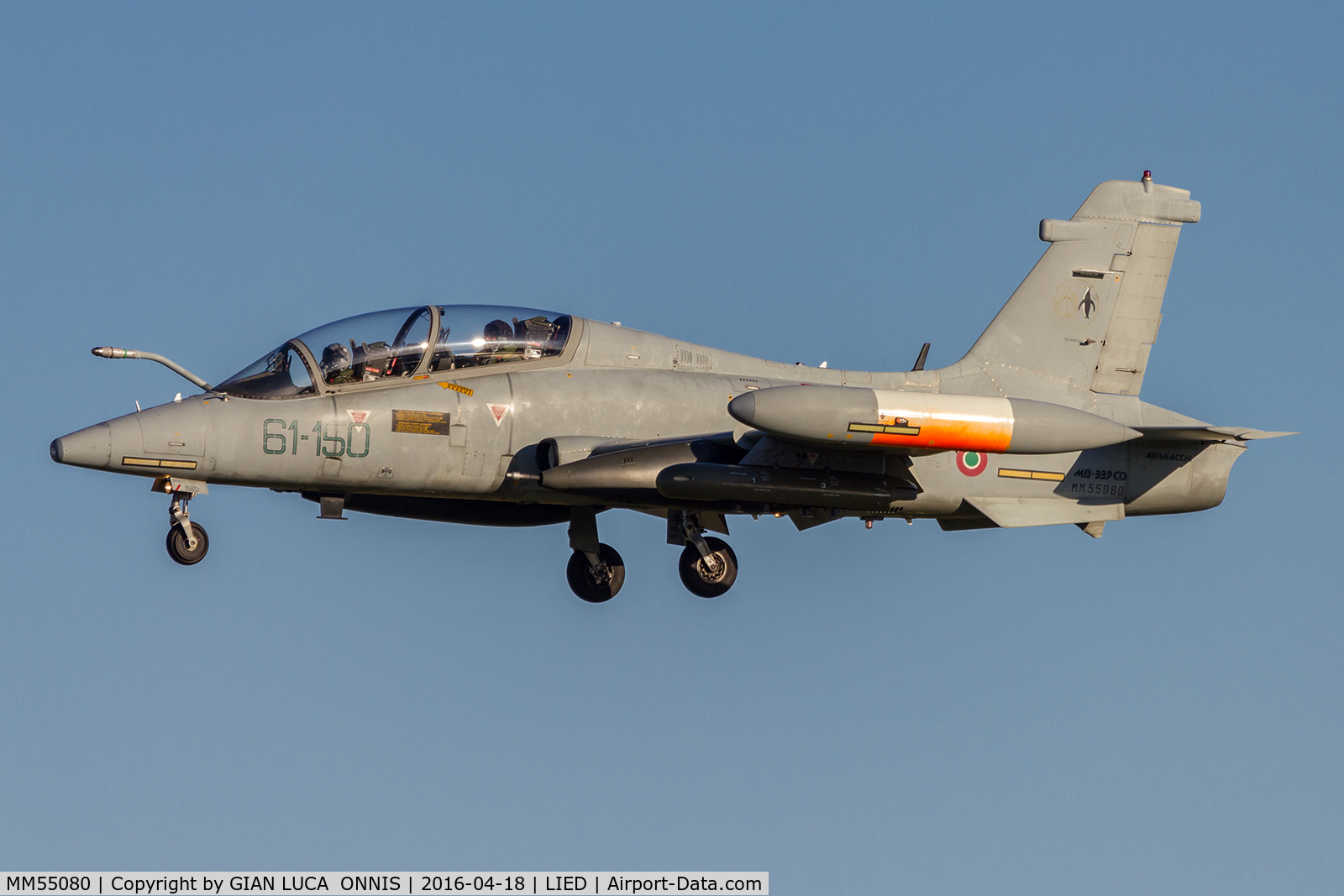 MM55080, Aermacchi MB-339CD C/N 6949/216/CD019, landing