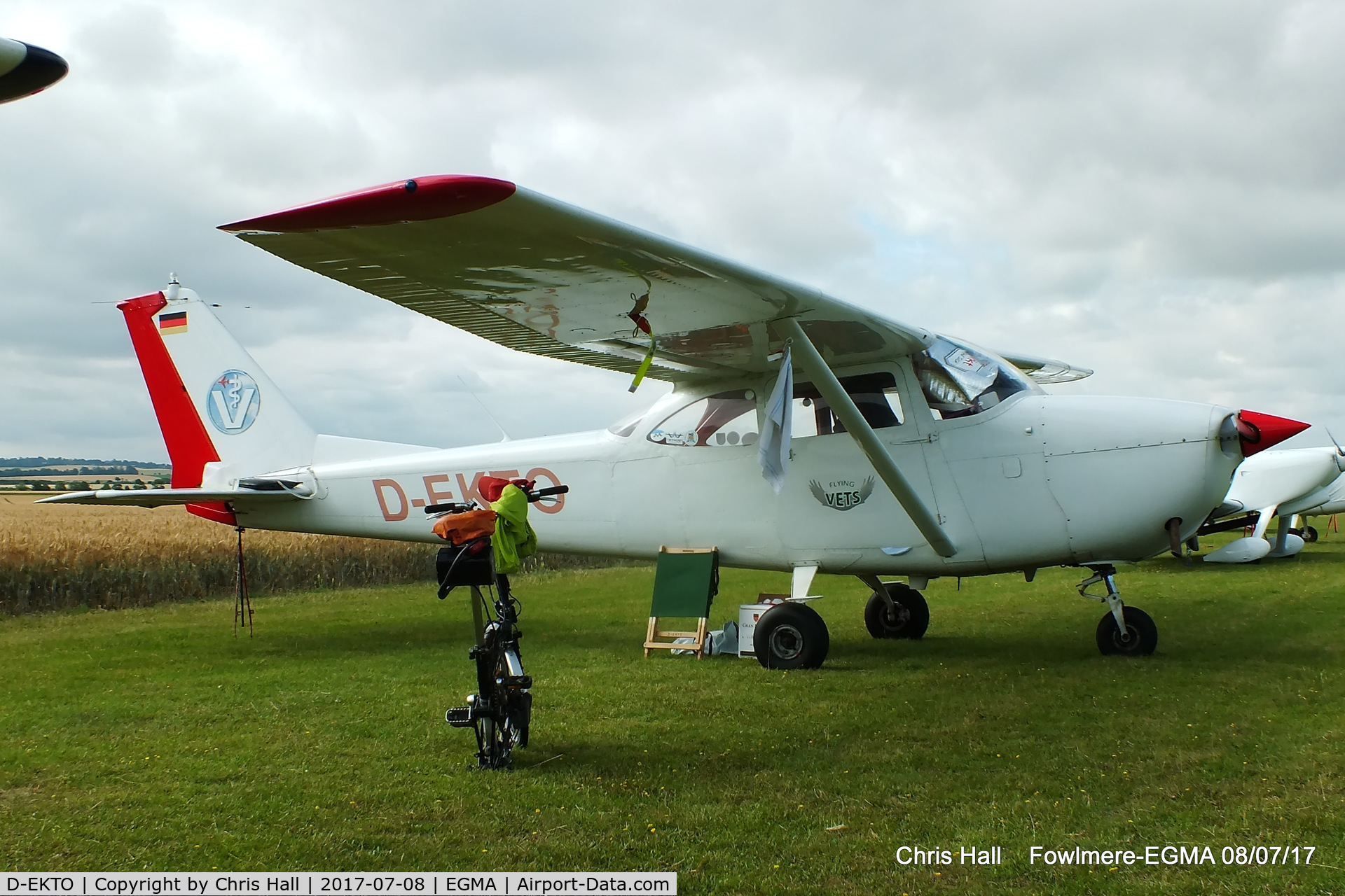 D-EKTO, Reims F172G Skyhawk C/N F172-0180, at Fowlmere