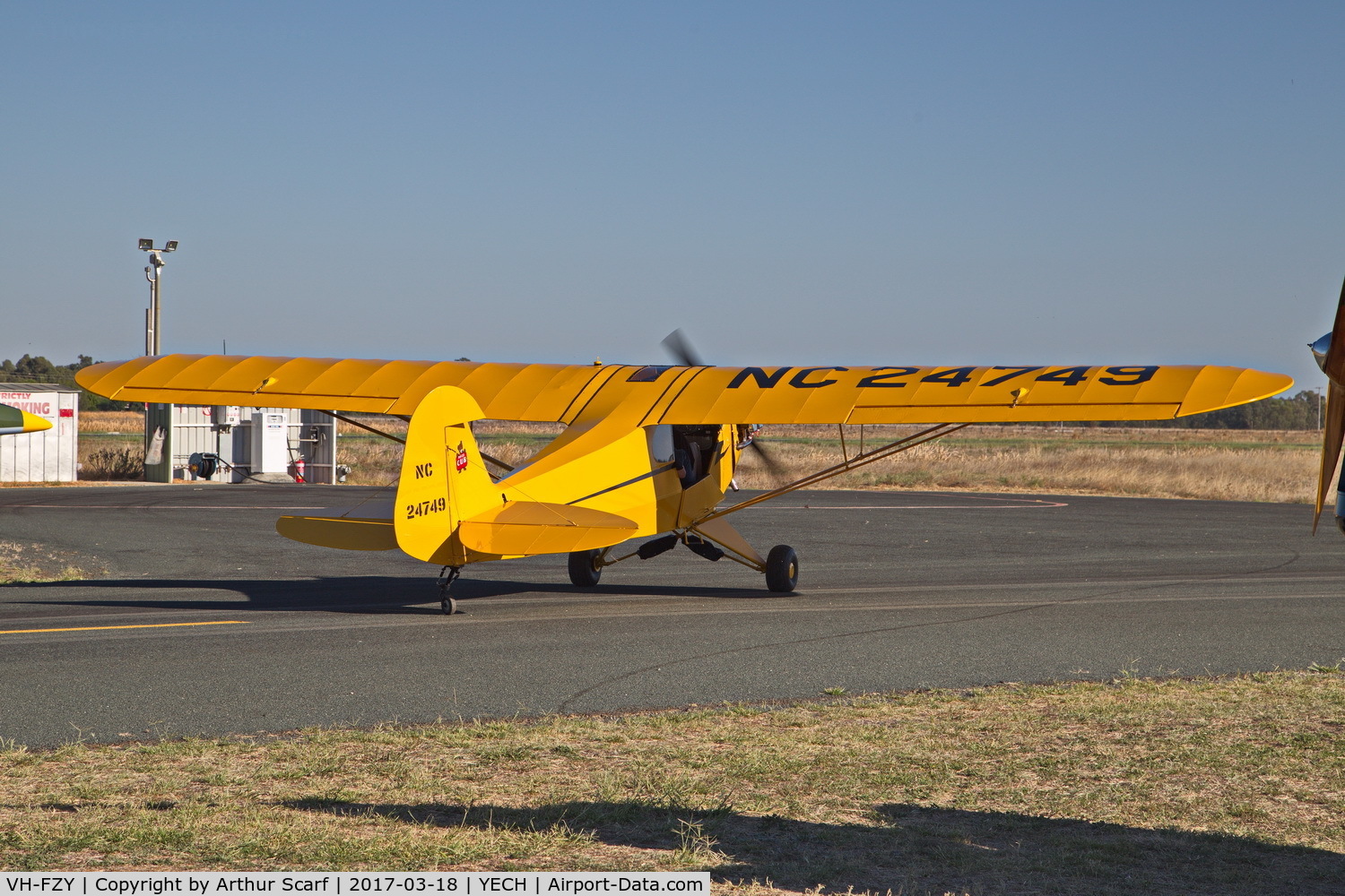 VH-FZY, 1939 Piper J3C-65 Cub Cub C/N 3416, AAAA Fly In 2017
