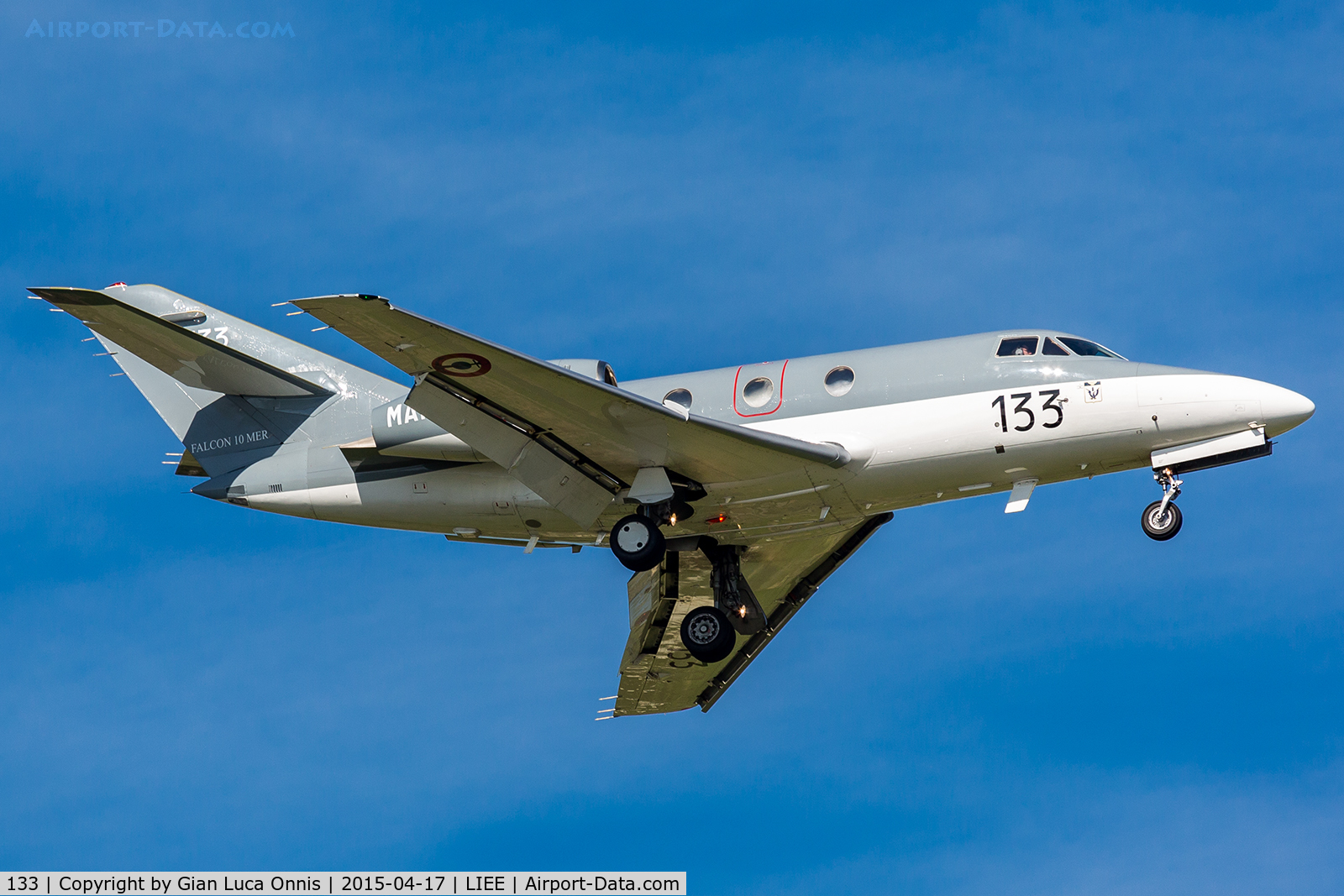 133, 1978 Dassault Falcon 10MER C/N 133, Landing