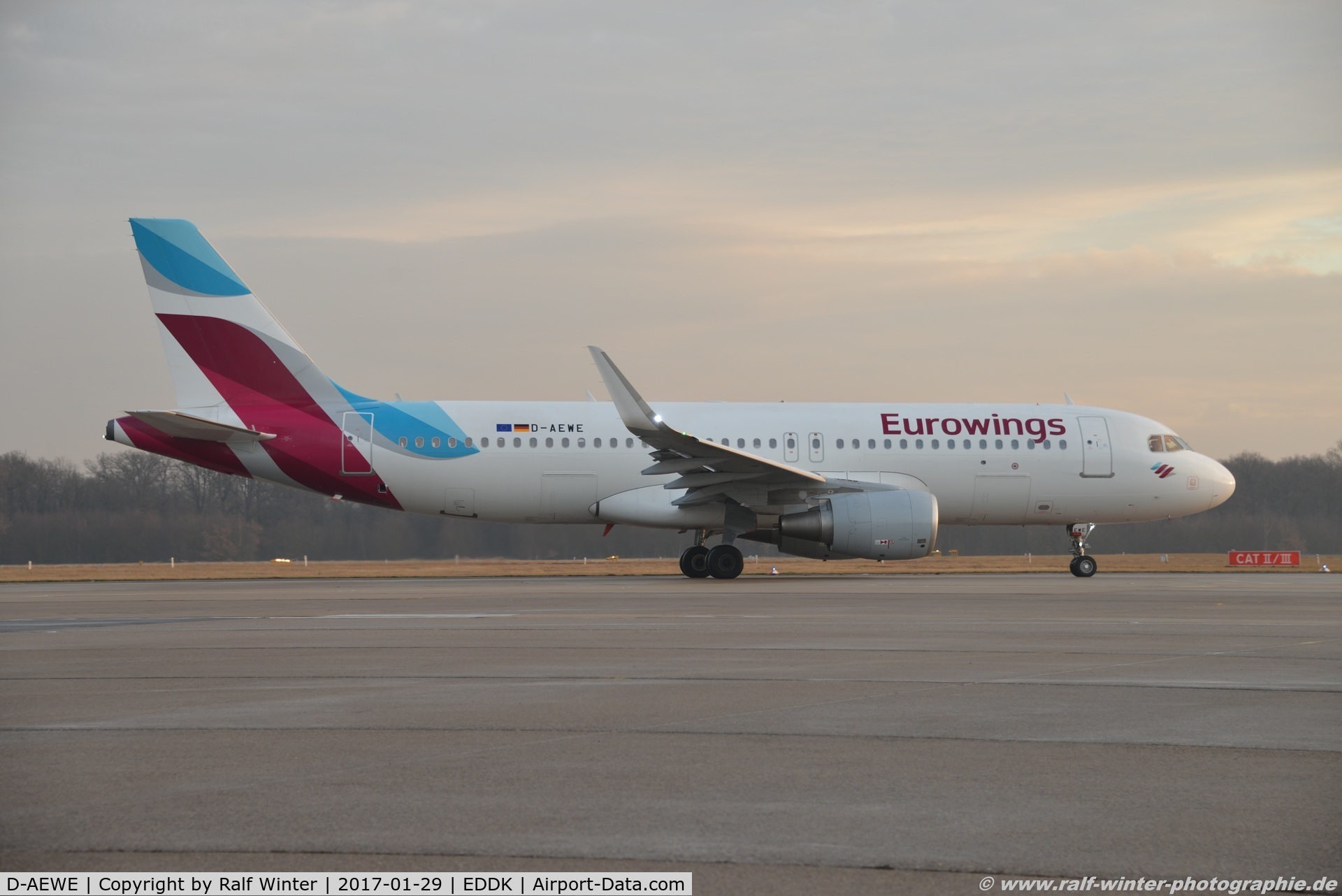 D-AEWE, 2016 Airbus A320-214 C/N 7056, Airbus A320-214(W) - EW EWG Eurowings - 7056 - D-AEWE - 29.01.2017 - CGN
