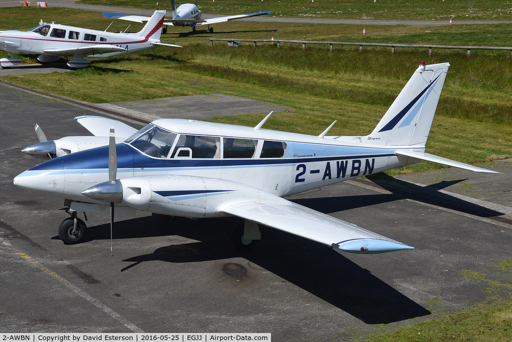2-AWBN, 1967 Piper PA-30 Twin Comanche Twin Comanche C/N 30-1472, Transfer from U.K. To Guernsey register. Jersey based.