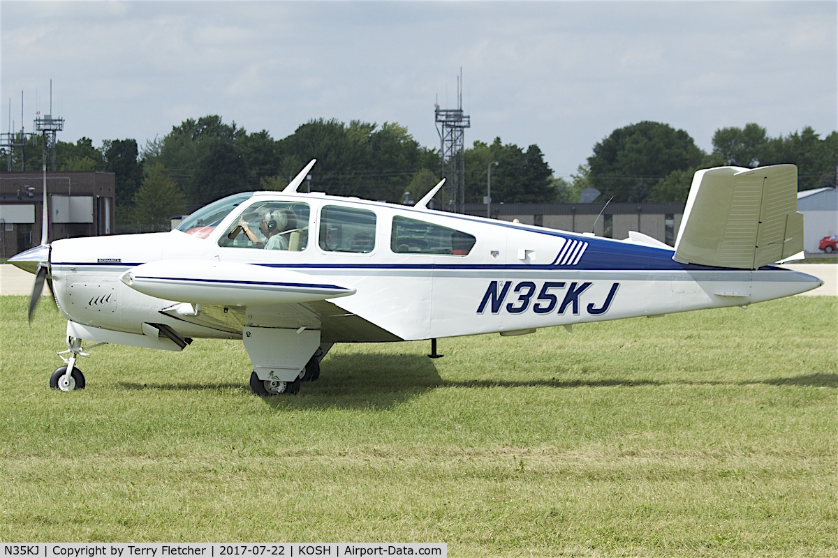 N35KJ, 1972 Beech V35B Bonanza C/N D-9326, At 2017 EAA AirVenture at Oshkosh