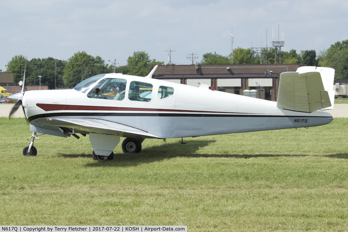 N617Q, 1958 Beech J35 Bonanza C/N D-5670, At 2017 EAA AirVenture at Oshkosh