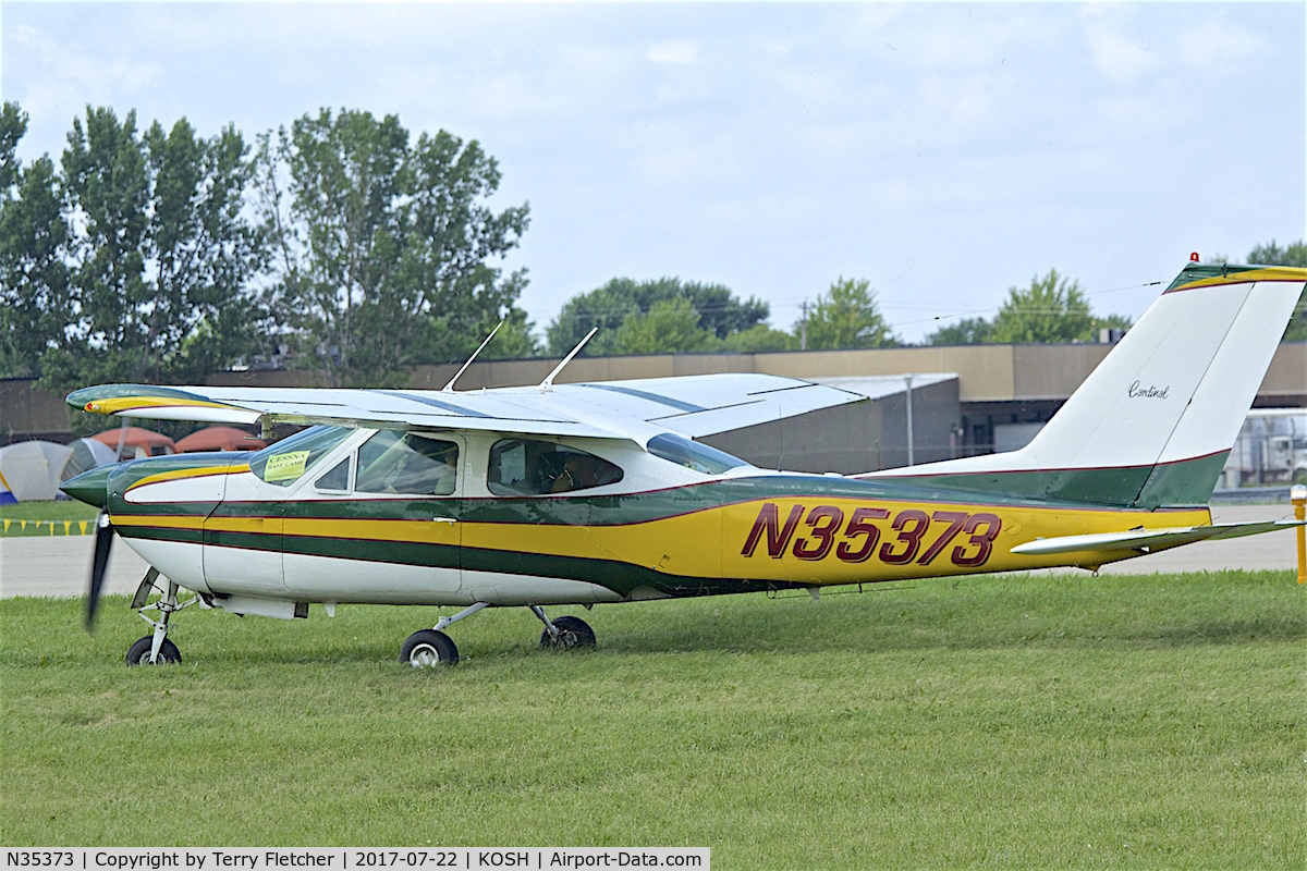N35373, 1976 Cessna 177RG Cardinal C/N 177RG1049, At 2017 EAA AirVenture at Oshkosh