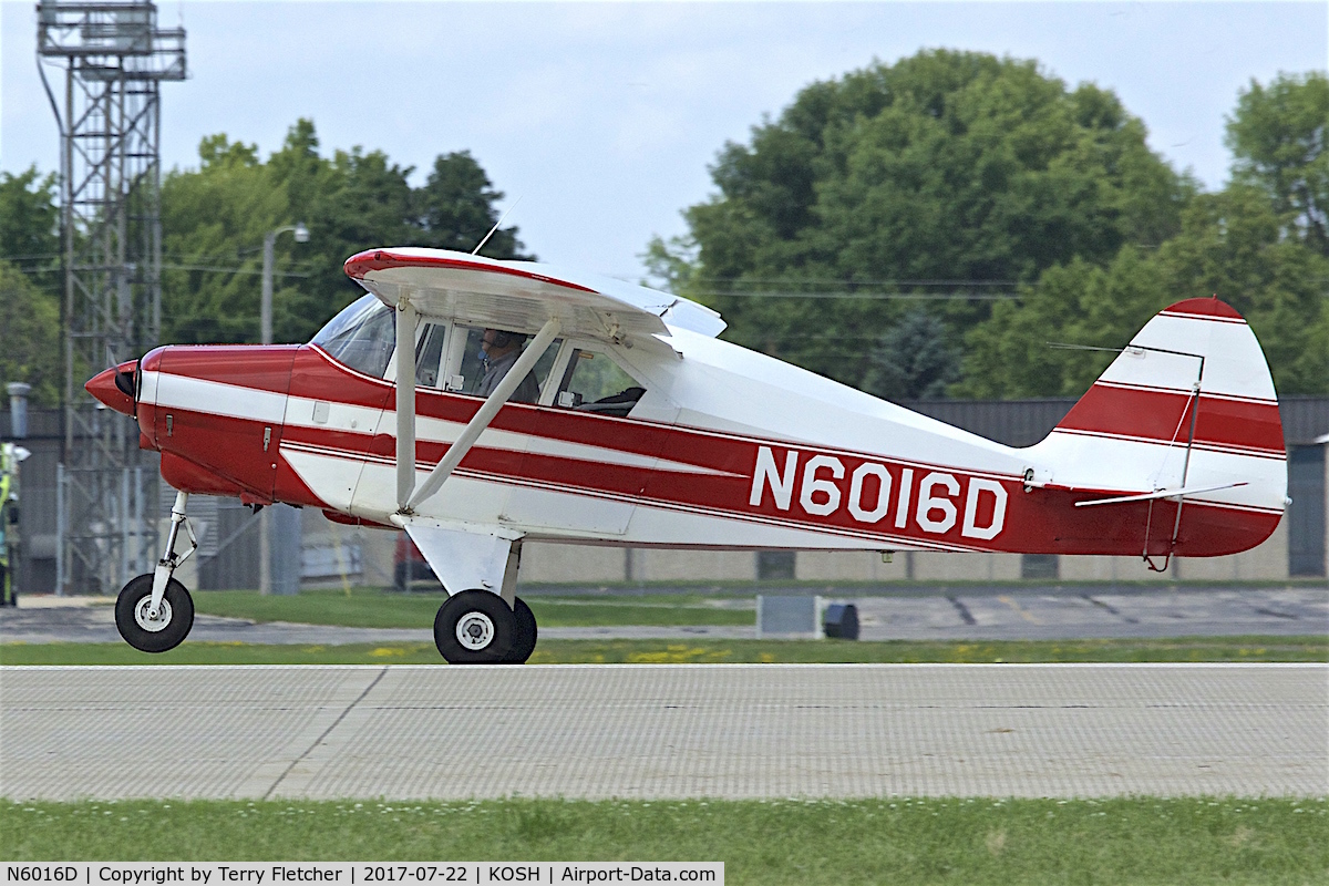 N6016D, 1956 Piper PA-22-150 Tri-Pacer C/N 22-4669, At 2017 EAA AirVenture at Oshkosh