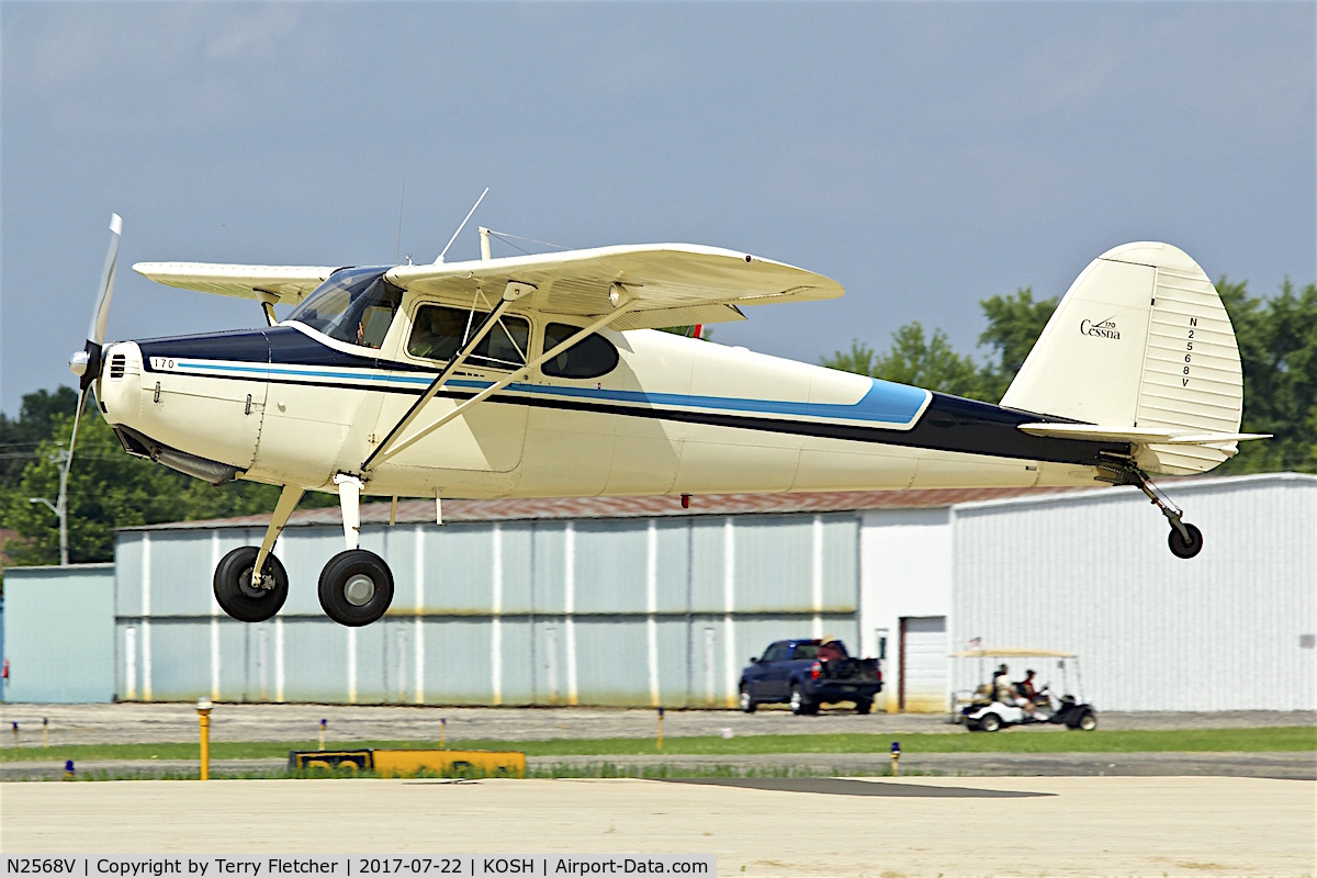 N2568V, 1948 Cessna 170 C/N 18073, At 2017 EAA AirVenture at Oshkosh