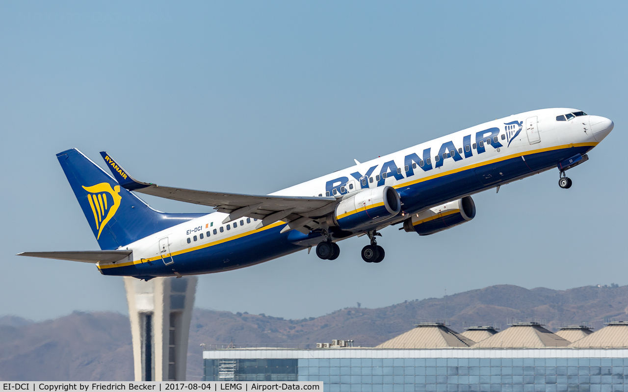 EI-DCI, 2004 Boeing 737-8AS C/N 33567, departure from Malaga