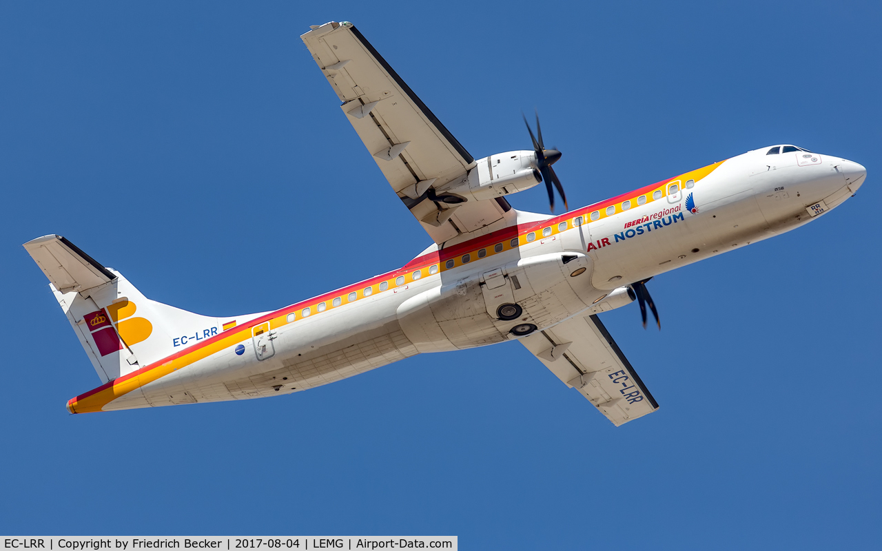 EC-LRR, 2012 ATR 72-600 C/N 1023, departure from Malaga