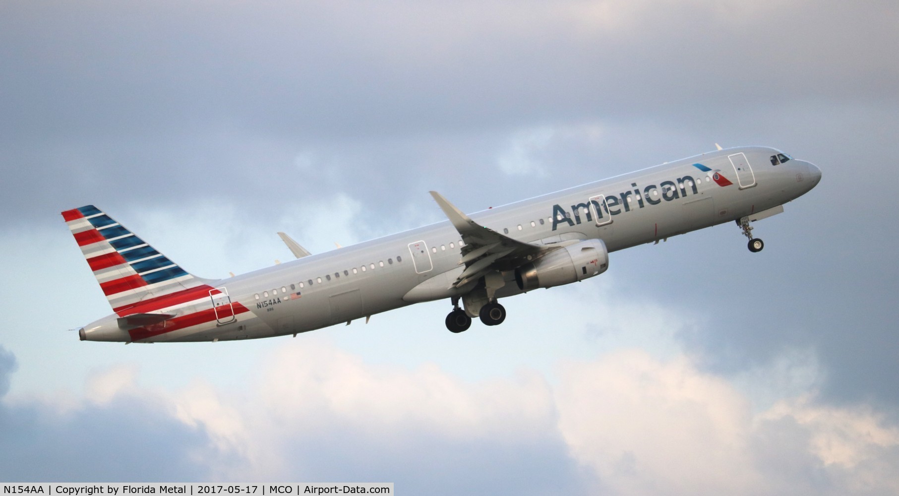 N154AA, 2016 Airbus A321-231 C/N 6928, American