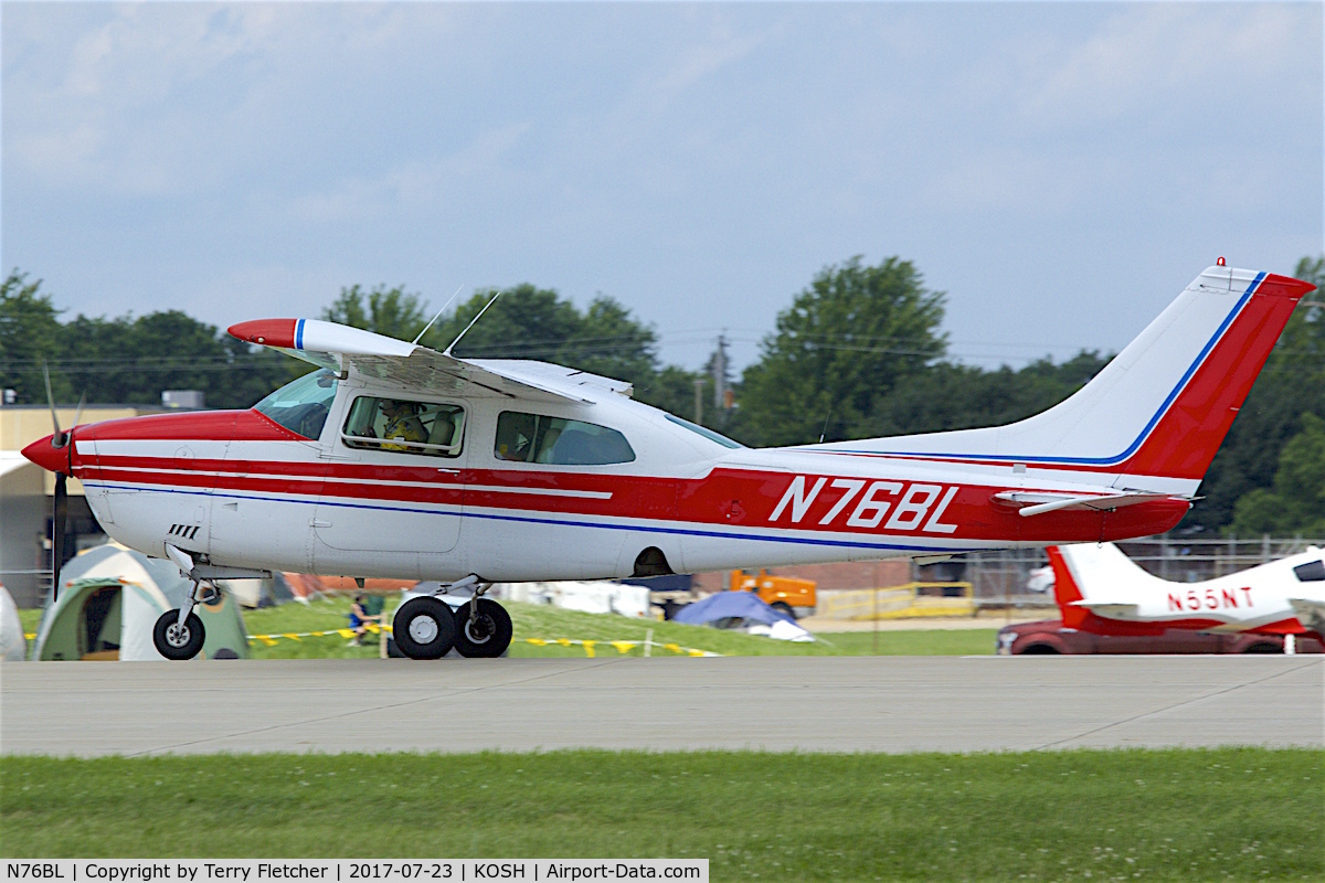 N76BL, 1973 Cessna T210L Turbo Centurion C/N 21059808, At 2017 EAA AirVenture at Oshkosh
