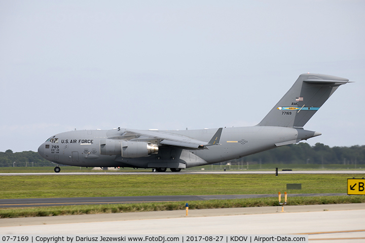 07-7169, 2007 Boeing C-17A Globemaster III C/N F-179/P-169, C-17A Globemaster 07-7169  from 3rd ARS 