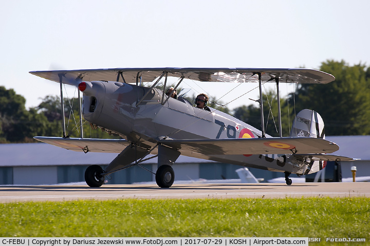 C-FEBU, 2016 Bucker Bu-131 Jungmann Replica C/N E3B-407, Bucker Bu-131 Jungmann (replica)  C/N E3B-407, C-FEBU