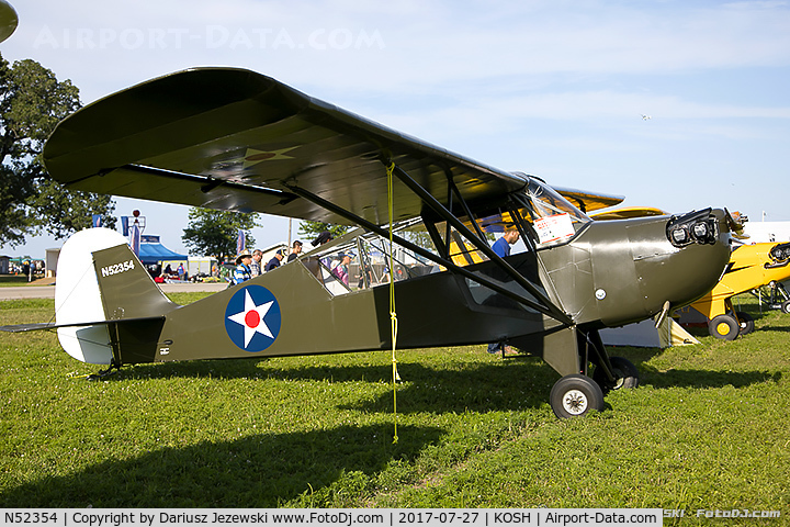 N52354, 1945 Aeronca 0-58B Grasshopper C/N 058B-8513, Aeronca 0-58B  C/N 0-58B8513 , N52354