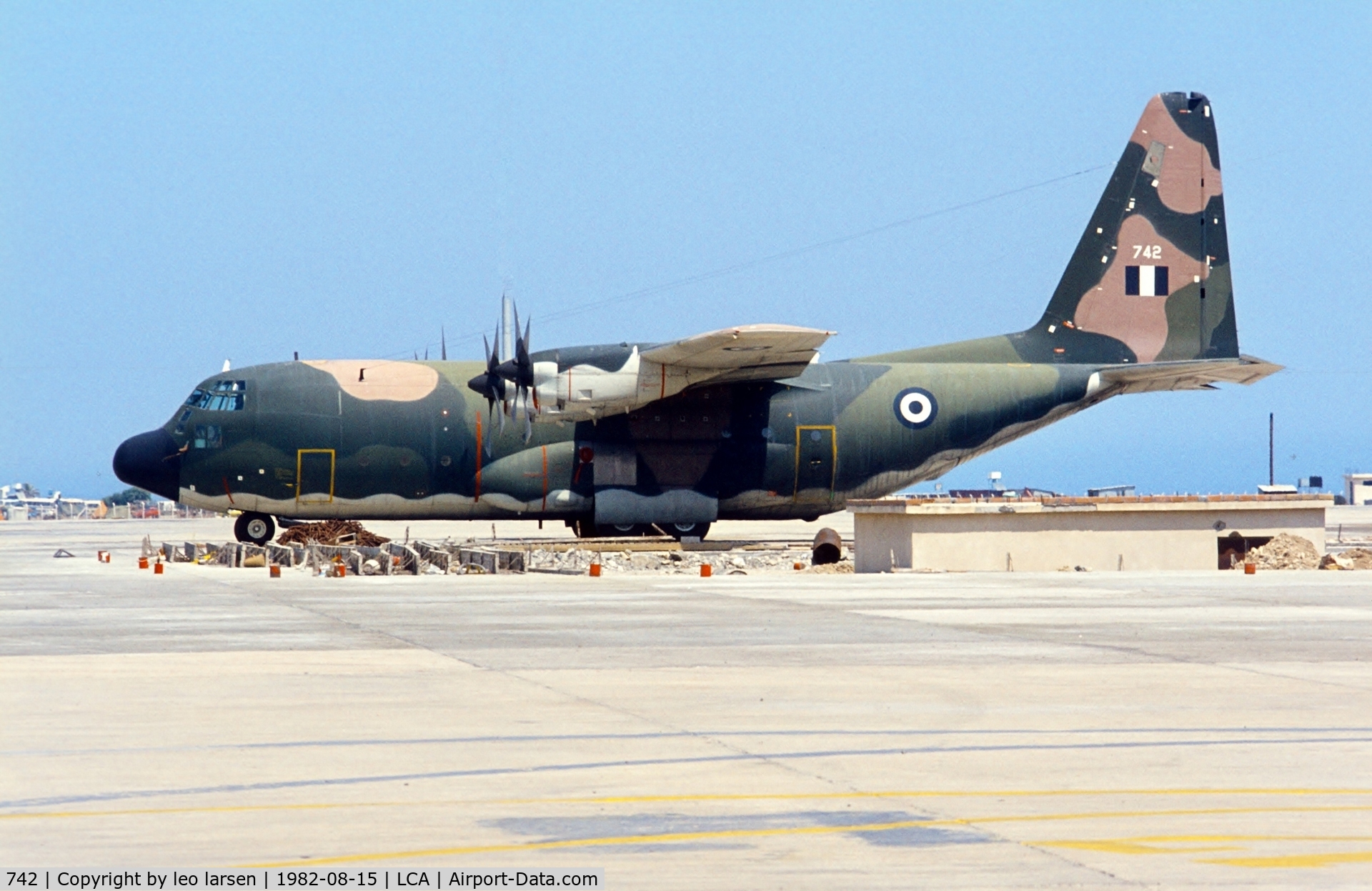 742, Lockheed C-130H Hercules C/N 382-4632, Lannaca Cuprus 15.8.82